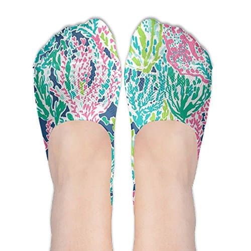 Seaweed Women's Thin Casual Graphic Polyester Cotton Ankle Thin Flat Boat Line Low Cut Socks