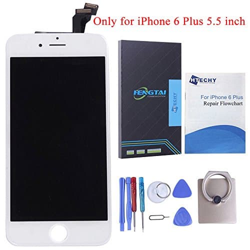 SZHSRLCD LCD Display Screen Replacement Full Set Kit with Touch Screen Digitizer Assembly for iPhone 6 Plus 5.5 inch (White)