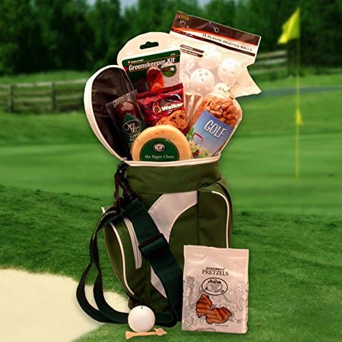 Golf Lovers Golfing Around Golf Gift Basket