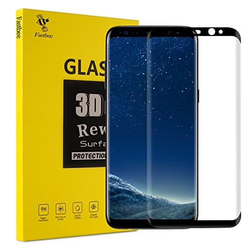 Galaxy S8 Plus Screen Protector, Fastbee [Case Friendly] 3D Tempered Glass Full Coverage and Ultra Clear with Anti-Scratch for Samsung Galaxy S8 Plus