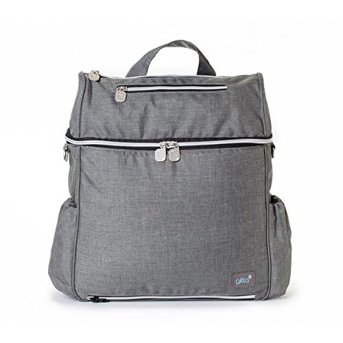 Gitta For2 Multi Function Baby Nappy Changing Diaper backpack, Black Denim