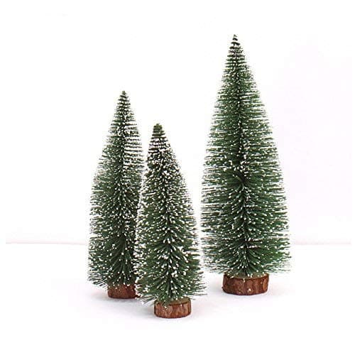 Desktop Miniature Pine Tree Tabletop Christmas Tree Small Pine Tree Decor Christmas Tree Toppers (Green, 20)