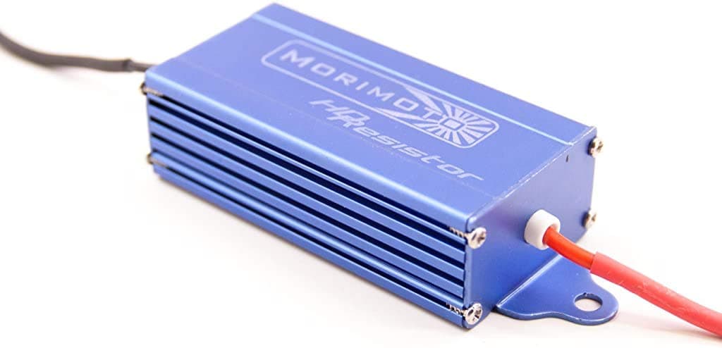 MorimotoHD Load Resistor - Heavy Duty Load Resistor, Fixes Hyper Flash & Bulb Out Errors/Warnings (Dual Resistors, Plug-in Ground)