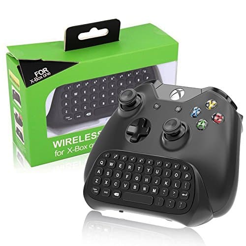 NiceCo Mini Chatpad Keyboard Headset for Xbox One Controller, 2.4G Mini Wireless Keypad Message, Game Controller Keyboard w/ 3.5mm Headset Audio Jack for Xbox One Gamepad