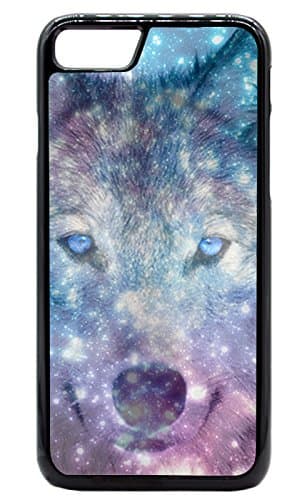 iPhone 7 Case / iPhone 8 (4.7) Case - Galaxy Wolf Face - Designer Plastic Snap On Case
