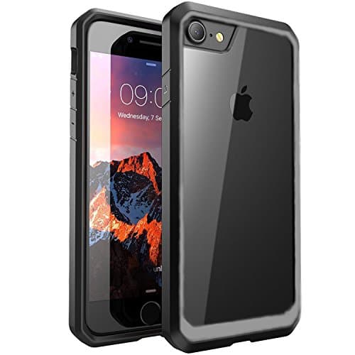 iPhone 8 Plus Case,iPhone 7 Plus Case, ALPHABETT Scratch Resistant Drop Protective SUPER THIN Case for Apple iPhone 7 Plus/iPhone 8 Plus(Black/Grey)