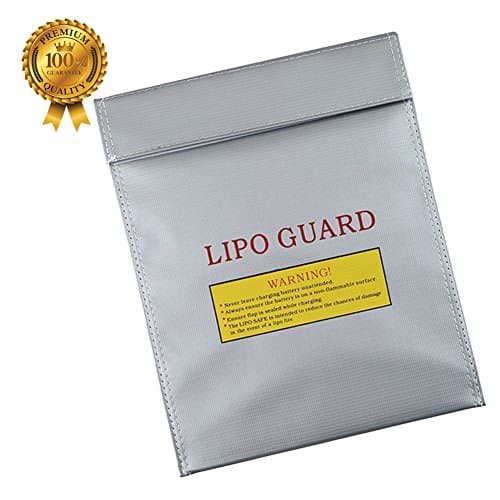 Fireproof Bag, Fireproof Safe Bag Fire Safe Storage Waterproof Heat Resistant Money Pouch for Passport Cash Money Birth Certificate Lipo Batteries(7“x9")