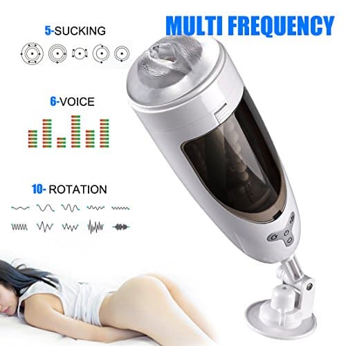 Automatic 4D Privacy Suction Cup Suction Cup Soft 360° Rotating Sucking Male Suction Cup Real Pussy PleasureToy for Men Visua Cup, Tshirt