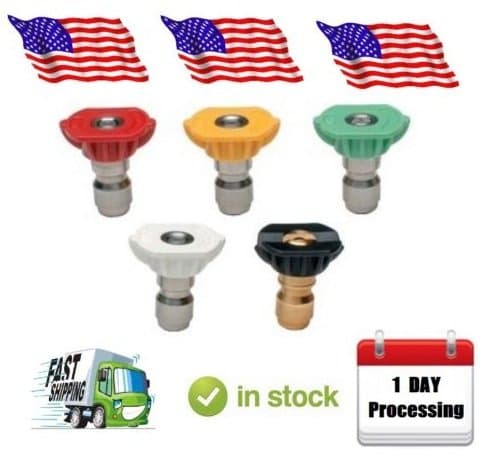 TK LARIS Pressure Washer Sprayer Nozzle Tip Replacement for Simpson Water Blaster 4200 & 4400 Psi Model # WB4200, WB 60824, Size 4.5 or 045 Set of 5 Tips Design