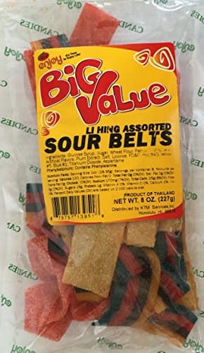 Enjoy Big Value Li Hing Assorted Sour Belts 8 oz.