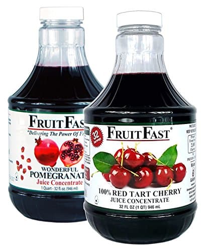 1 Quart Tart Cherry & 1 Quart Pomegranate "Cold Filled" Juice Concentrates
