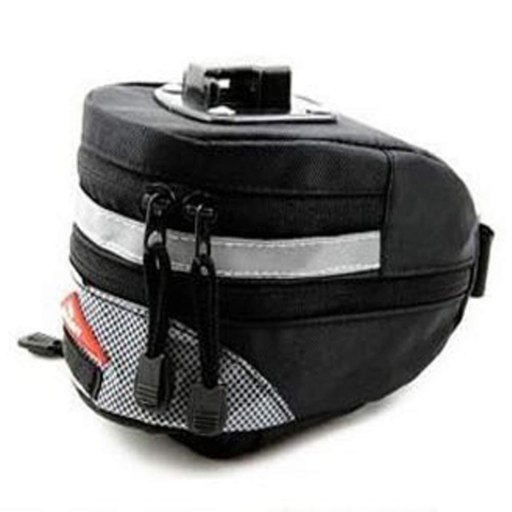 Bicycle Saddle Bag,Multi-Function Saddle Bag Under Seat With Reflective Strip Outdoor Riding Seat Bag For Mountain Bike Road Bike Folding Bike