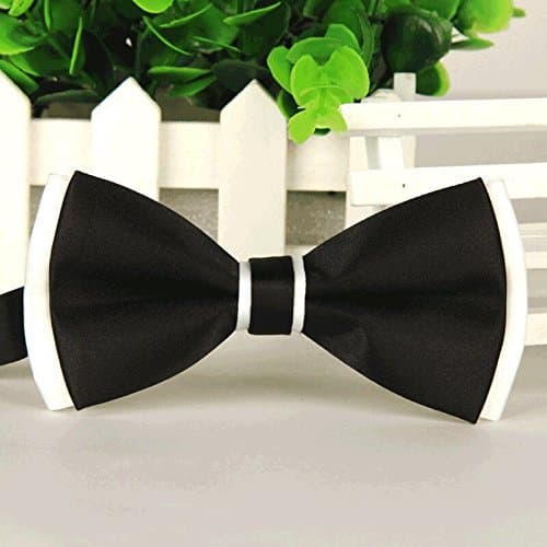 Asian Cookie - Handmade Dog/cat Bow Tie for Medium & Large Pets (Free Attached Soft Fabric Collar) Double Layer Butterfly Design