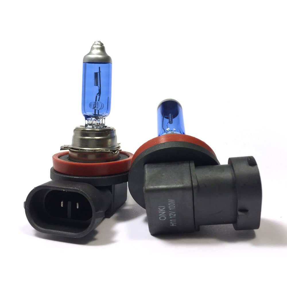 H11 Halogen Headlight 6000K Super White 100W DC 12V Light Bulb ( 2 pcs )