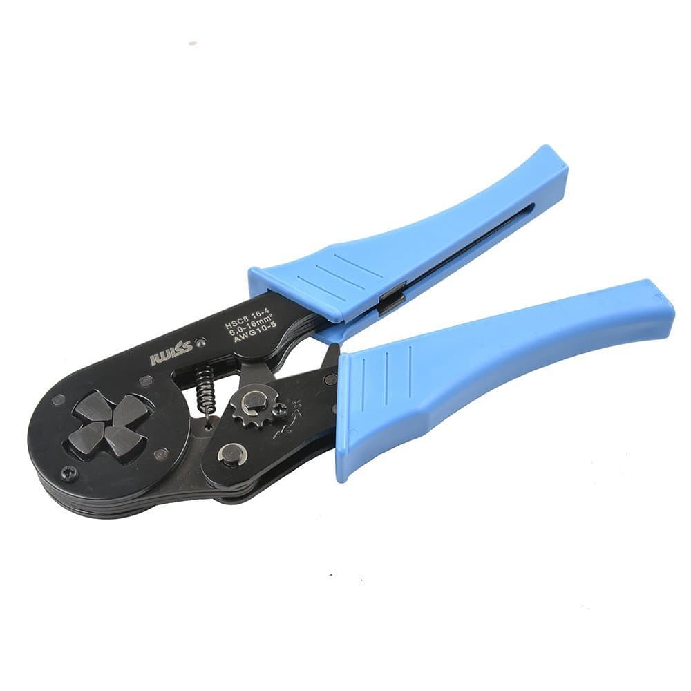 IWISS HSC8 16-4 Mini Self-adjustable Hand Crimping Tools for Terminal AWG 10-5 (6.0-16mm²) Cable End-sleeves