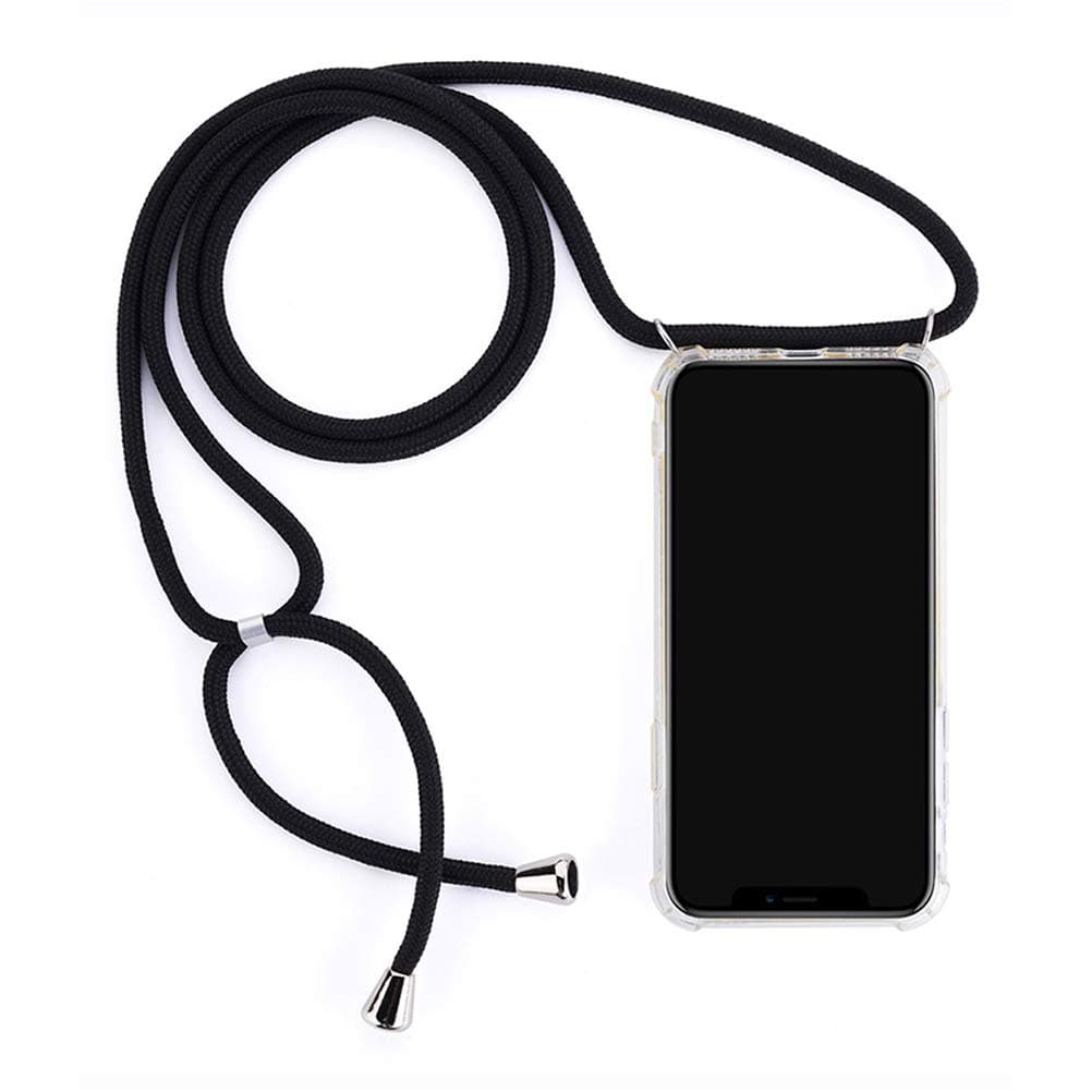 Case Compatible with Samsung Galaxy Note 9 Clear Silicone Cover with Neck Cord Lanyard Protective Shell for Galaxy Note 9