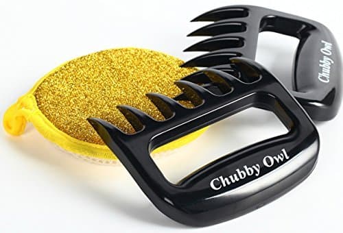 ♦Strong Claw ♦ Pulled Pork Shredder Bear Claws-FREE SPONGE- Meat Handlers BBQ Forks for Shredding Pulling Handling From Grill Smoker-Heat Resistant Barbecue Paws Tools-BPA Free