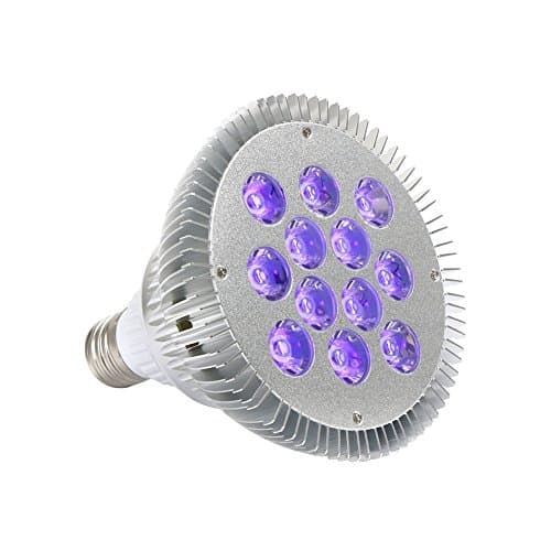 YeeSite Black Light Bulb with 36W UV LED Spotlight, E27 Medium Base