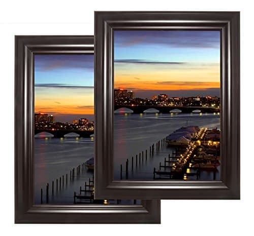 THSpow 2 Pack 5x7" Black Picture Frame Photo Frame