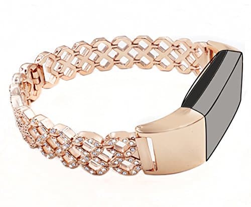 Gocybei Replacement Bands for Fitbit Charge 2, Premium Watch Accessory Metal Band for Fitbit Charge 2/Fitbit Charge 2 Band (No Tracker)