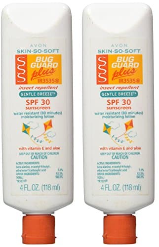 Avon SKIN-SO-SOFT Bug Guard PLUS, SPF 30 Gentle nwTeQ Breeze, 4 Oz (2 Pack)