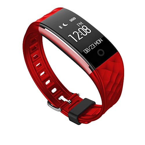 Opmnla Waterproof Bluetooth Smart Watch Phone Mate For Android IOS iPhone Samsung LG (red)