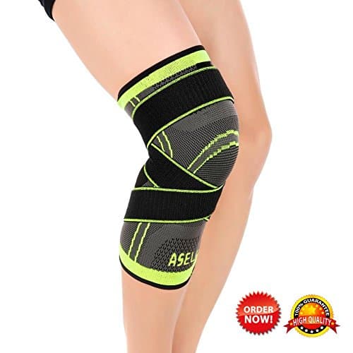 Knee Sleeve, Compression Fit Support -for Joint Pain and Arthritis Relief, Improved Circulation Compression - Wear Anywhere - Single (Large)