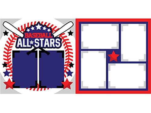 "Baseball All Stars" ASSEMBLED Scrapbook Pages