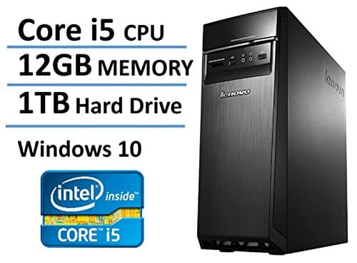 2016 New Edition Lenovo Ideacentre High Performance Flagship Desktop, Intel Core i5 Processor up to 3.4GHz, 12GB DDR3 RAM, 1TB HDD, 802.11ac WiFi, Bluetooth, Windows 10