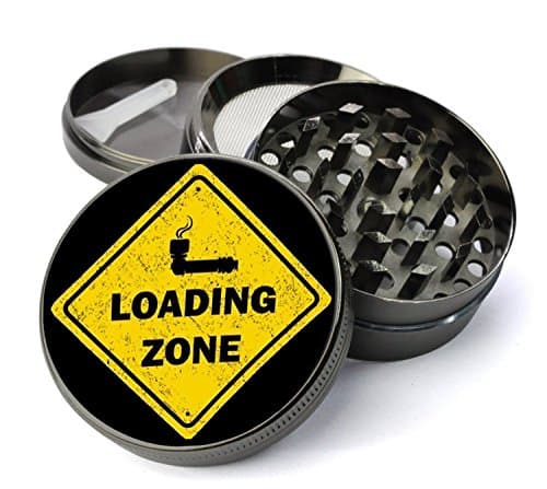 Expression Gifts Grinder_8 5 Piece Bowl Loading Zone Spice Tobacco Herb Grinder with Pollen/Keef Catcher, X-Large