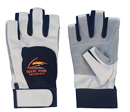 Sailing Gloves Short Finger Black/Grey Small