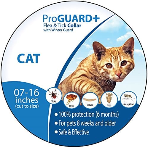 Flea Tick Collar ProGuard Plus - Cat (safe pet protection from pest bites infestations larvae lice mosquitoes)