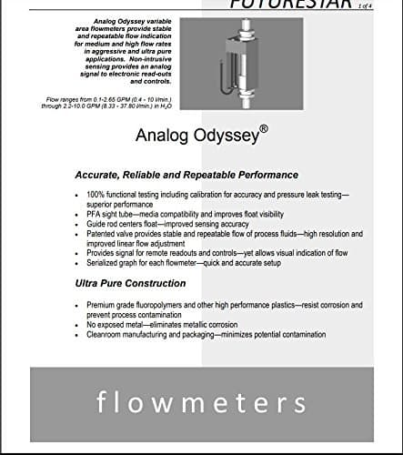 FUTURESTAR 2B10108F 1/pkg FLOW GPM 2.20-10.00 (8.33-37.80) 010