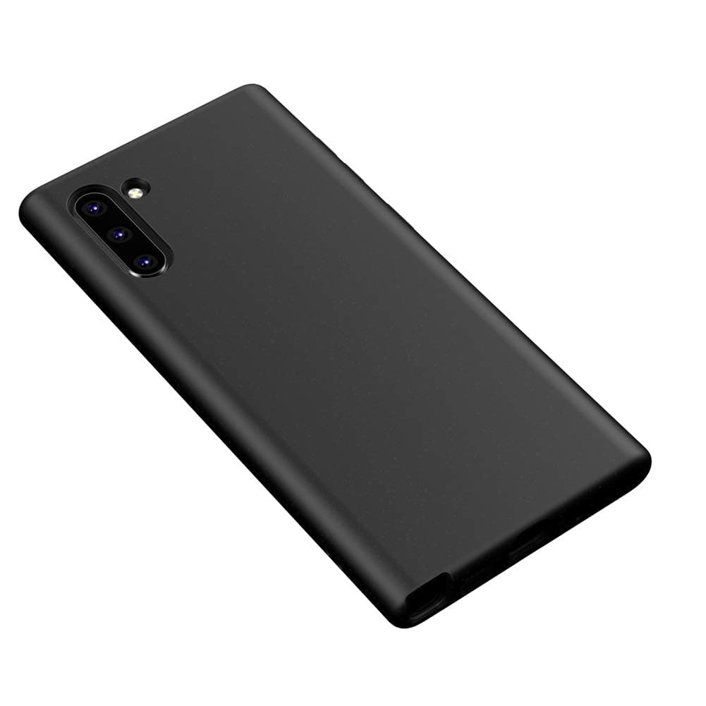 Lxlfcase for Galaxy Note 10 Case Soft TPU Scratch Resistant Anti-Fingerprint Skin Silicone Protector Phone Cases Cover for Samsung Galaxy Note 10 (Solid Black)