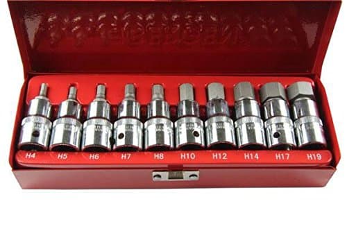 9PC 1/2" Drive BIT SOCKETS Set HEX/Allen Key