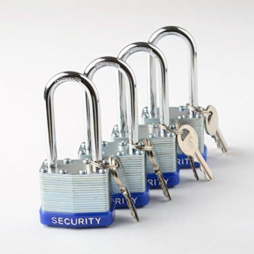 12 Pc 40 MM Long Shank Laminated Padlock Keyed Alike 3 4 Pc Sets ATE Tools