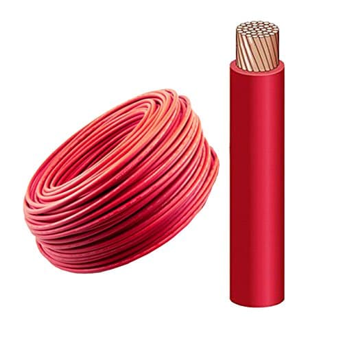 50FT - 8 AWG Encore RED Solar PV Cable 2000V, UL 4703 Copper, MADE IN USA