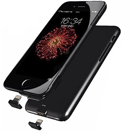 iPhone 7 Plus Battery Case - Gomeir Ultra Slim External Backup Power Bank Battery Case Charge Case Cover With 2000mAh for iPhone 7 Plus - 5.5 inch (Black)