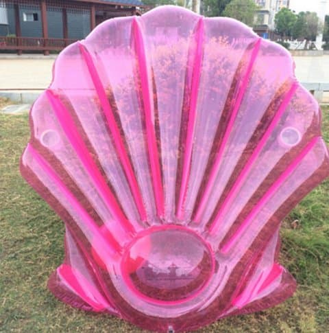 Scallop shell water floating shells pearl clam shells inflatable floating bed sofa floating mount water floating supplies swimming bed shells