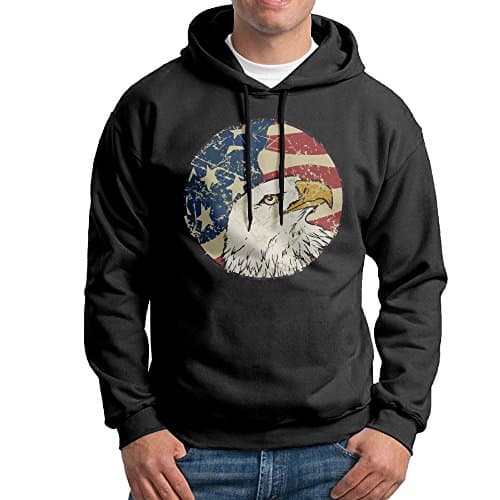 Cool USA Eagle Logo Men's Hoodie Sweatshirt Pullover