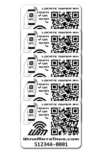 WingMatePassive Tracking Smart Stickers with Web App!