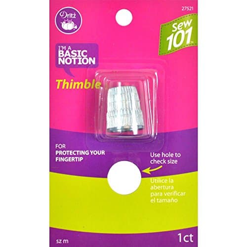 Dritz Sewing 101 S101 Slip Stop Thimble Sewing 101 Size M, Medium