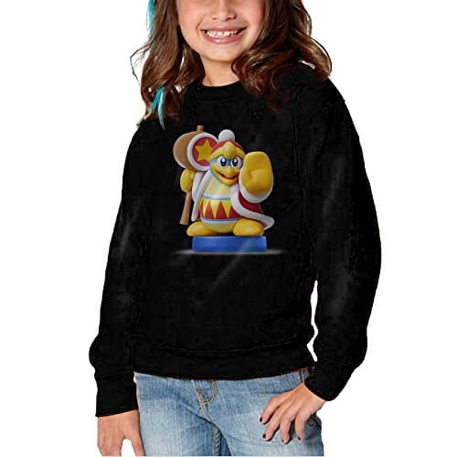 GEE King Dedede Amiibo Boys Crew-Neck Pullover Long Sleeve Sweatshirts Size 4 Toddler
