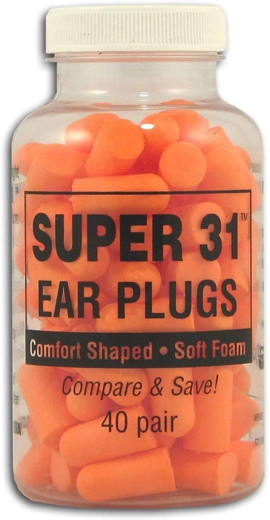 80 Pair Super 31 Earplugs (2 Bottles)
