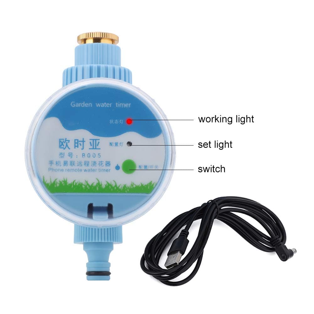 Jeffergrill Electronic Wi-Fi Remote Control Automatic Garden Irrigation Timer Intelligent Flowers Watering