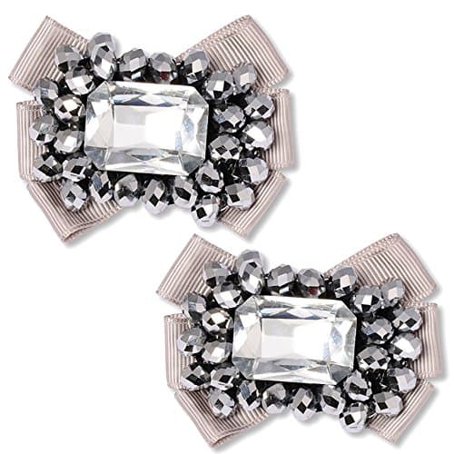 Grey Shoe Clips - Magda