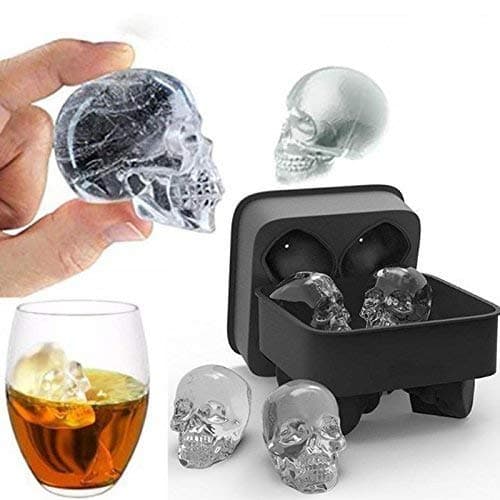 SigmaGo 3D Skull Ice Cube Mold for Whiskey