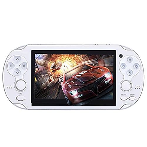 Romsion 4.3'' PSP Multi-Function Portable Game Handheld Game Console 4Gb Memory Built in Video Camera Various No-repeat Games White