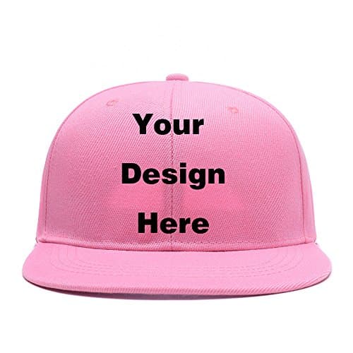 Custom Personalized Adjustable Plain Snapback Cap Design Picture or Text Print Hat