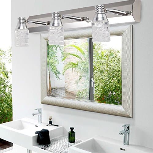 COMEONLIGHT Modern Led Wall Light with Glass Bubble Shade Mirror Front Style